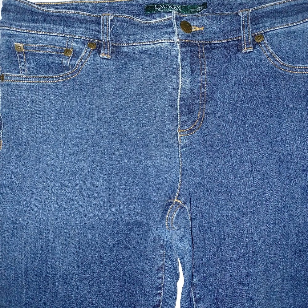 LAUREN RALPH LAUREN  WOMEN'S BLUE JEANS